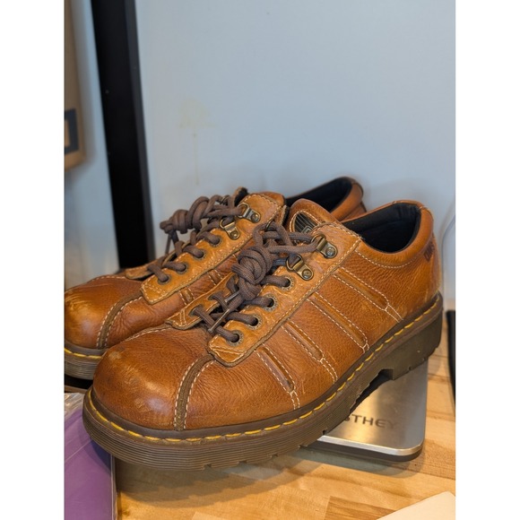 Dr Martens DMS Mens Brown Leather Lace Up Oxford Shoes Size 12 11UK 46EU C1 - Picture 3 of 10